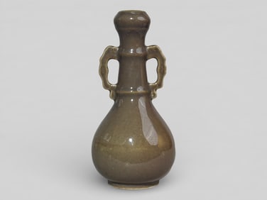 Japanese Studio Monochrome Porcelain Vase With Hall Mark