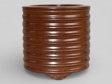 Chinese Iron Rust Glazed Porcelain Censer With Mark