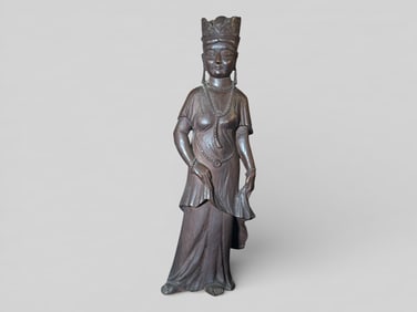Japanese Carved Wood Kuanyin