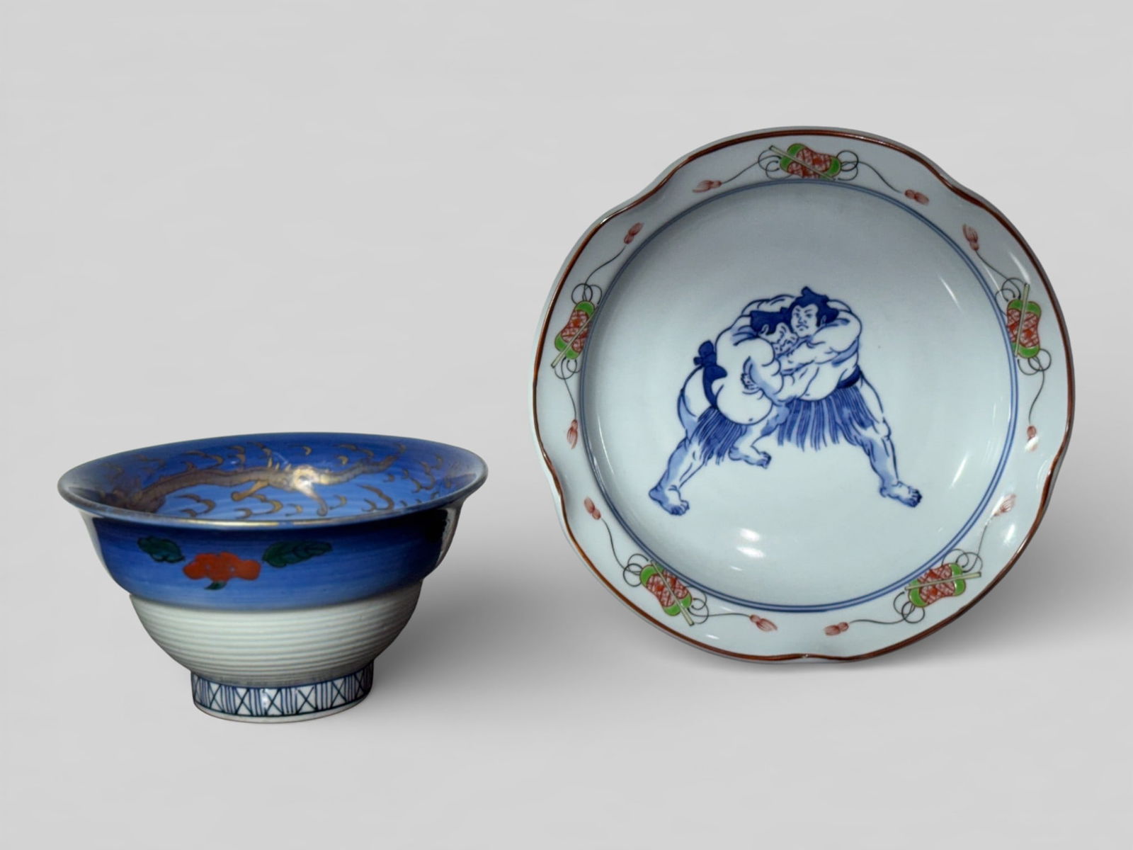 Two Japanese Imari Porcelain Bowls (1 of 12)