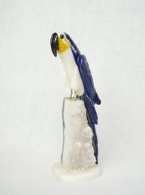A Carved Lapis Lazuli Bird