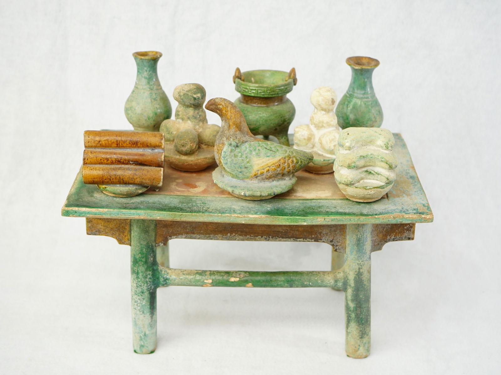 A Chinese Sancai offering Table, Ming Dynasty (1 of 10)