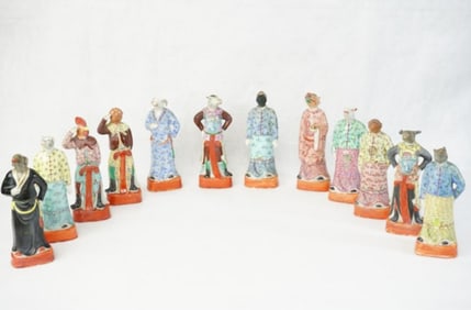 Set of Twelve Chinese Porcelain Zodiac Figures,Early 20th Century