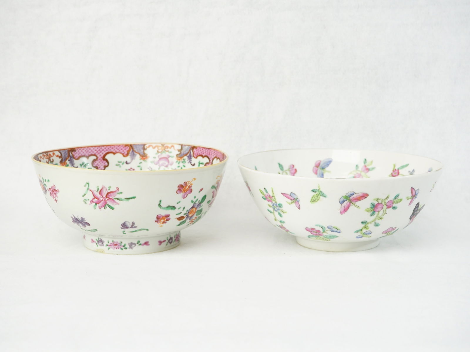 Lot of 2 Chinese Famille Rose Bowls (1 of 8)
