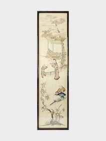 Chinese Silk Embroidered Panel