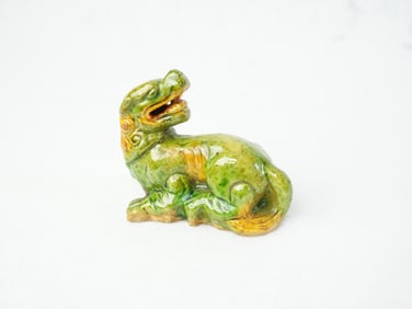 Chinese Sancai-Glazed Figure of A Lion,Possibly Liao Dynasty