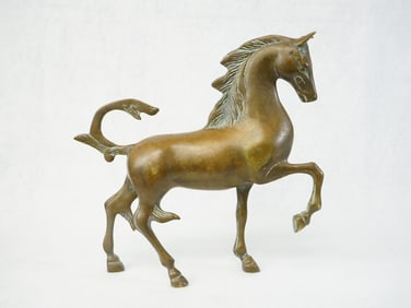 A Bronze Horse Sculpture