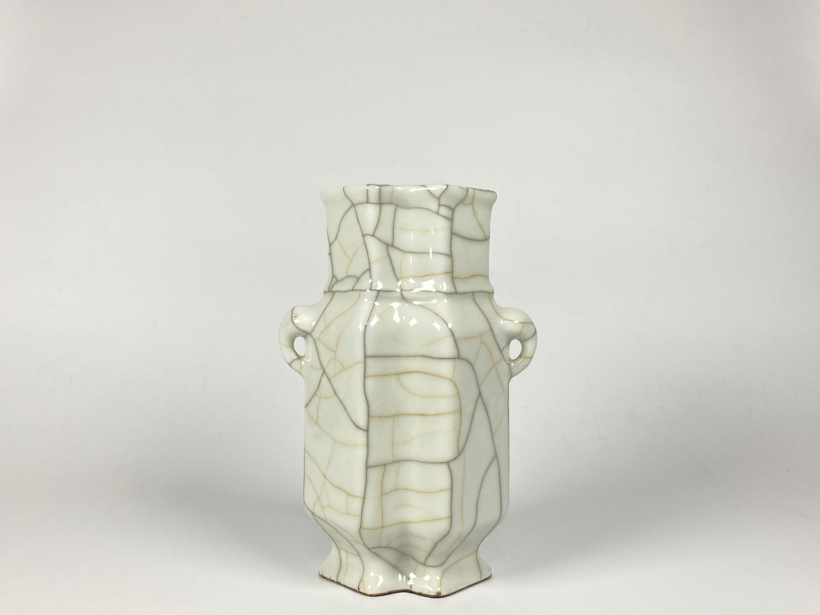Chinese Ge-Type Double Lozenge Vase (1 of 8)
