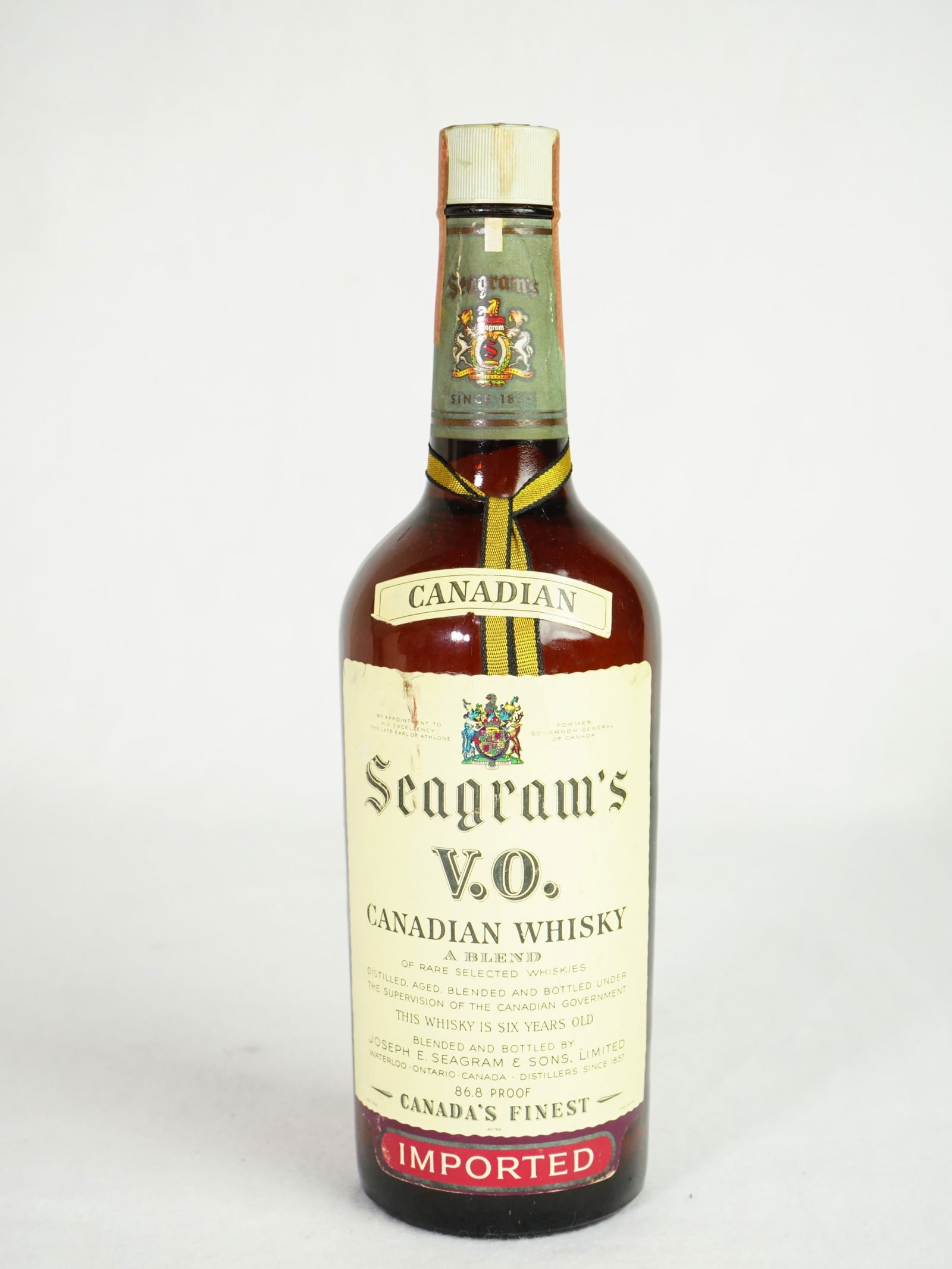 Seagram's V.O. Canadian Whisky: Shipping: We offer in-house shipping services for most small items. This means that we will take care of packing and shipping the items directly to you. For larger or specialized items, we recommend u