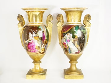 A Pair of Empire Vases, First Half of 19th Century.