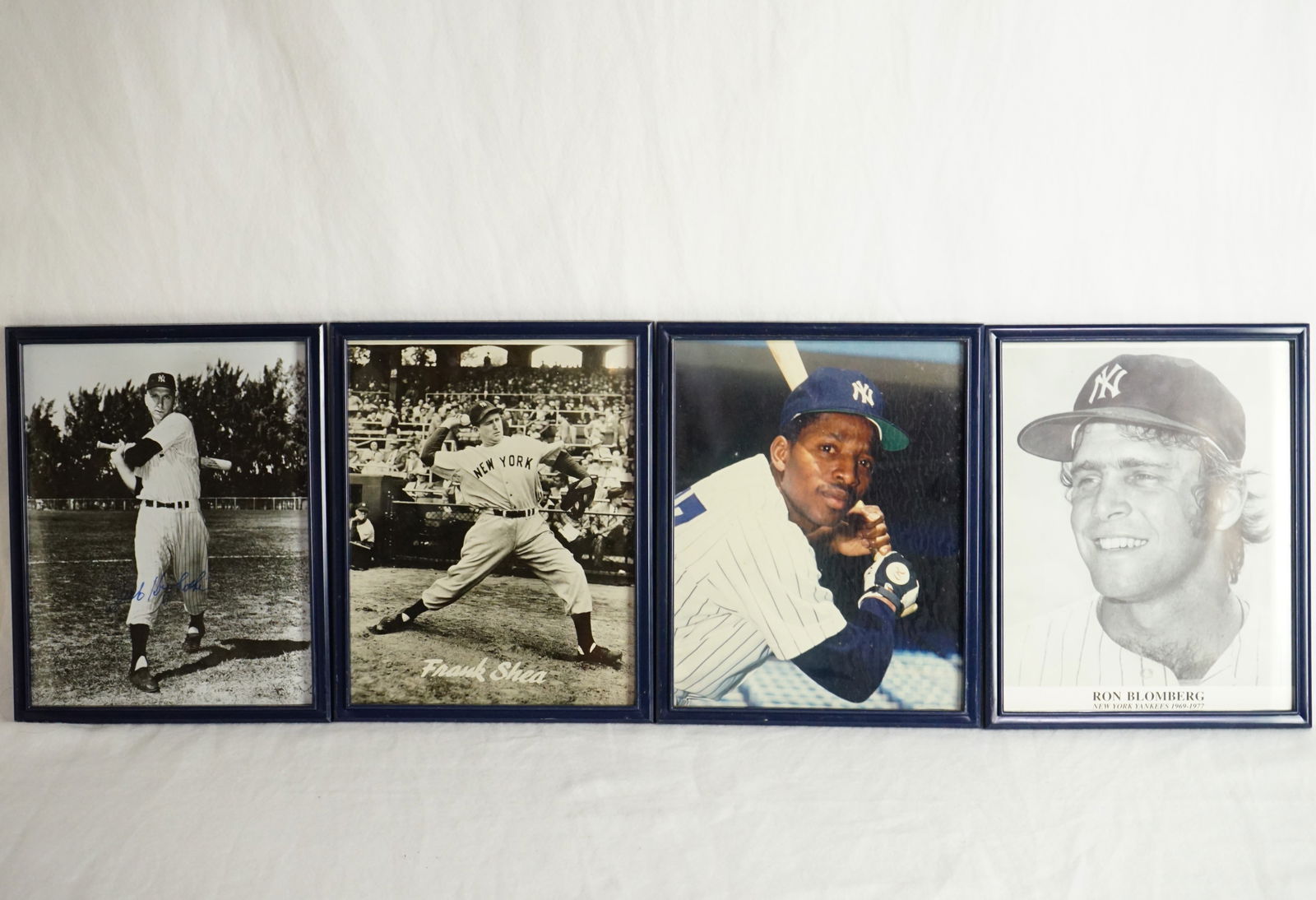 Four New York Yankees Baseball Players Framed Photos (1 of 6)