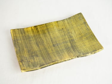 Japanese-American Artist Toshiko Takaezu (1922-2011) 'Tile' Stoneware and Glaze