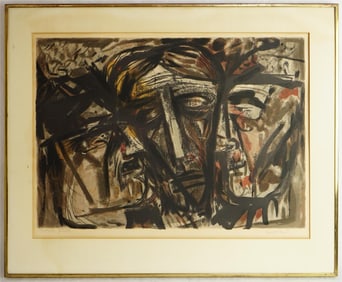 Lithograph By Abraham Rattner, American(1893-1978) "Prophets"
