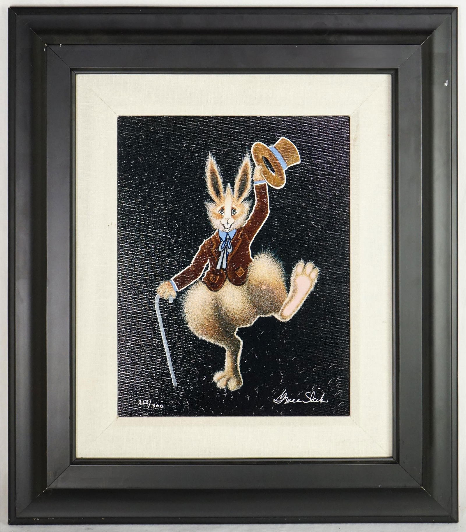 Grace Slick, American (Born 1939) Giclee on Canvas: Approximate size:frame20x23 in/image 10x13.5 in Shipping: We offer in-house shipping services for most small items. This means that we will take care of packing and shipping the items directly to you.