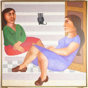 Juana Elena Diz La Espera-The Wait, 1970 Oil on Canvas