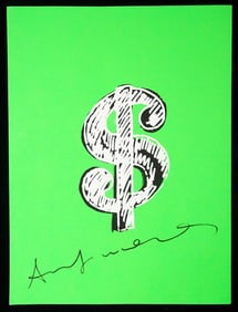 andy Warhol Dollar Sign