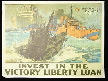 three Historical U.S. War Propaganda Posters