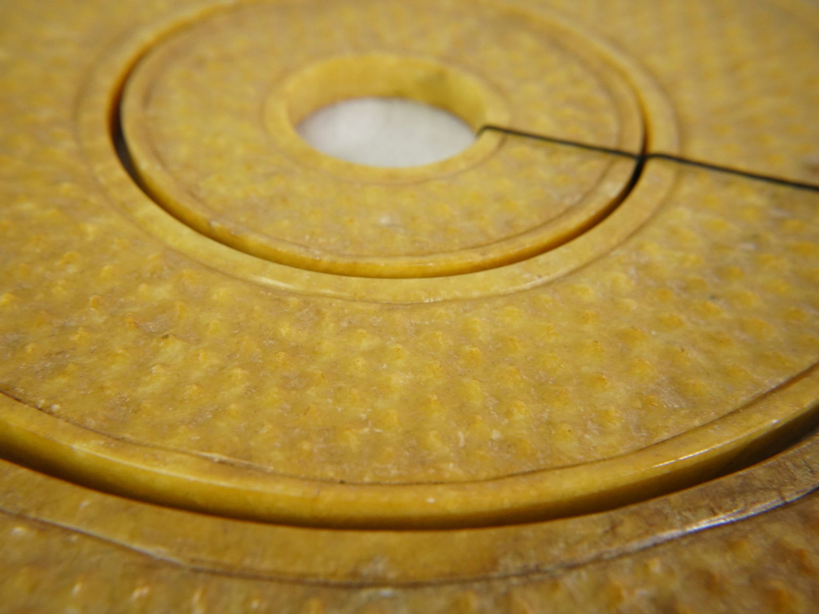 Large Chinese Ancient Jade Ring Bi Disc - 12