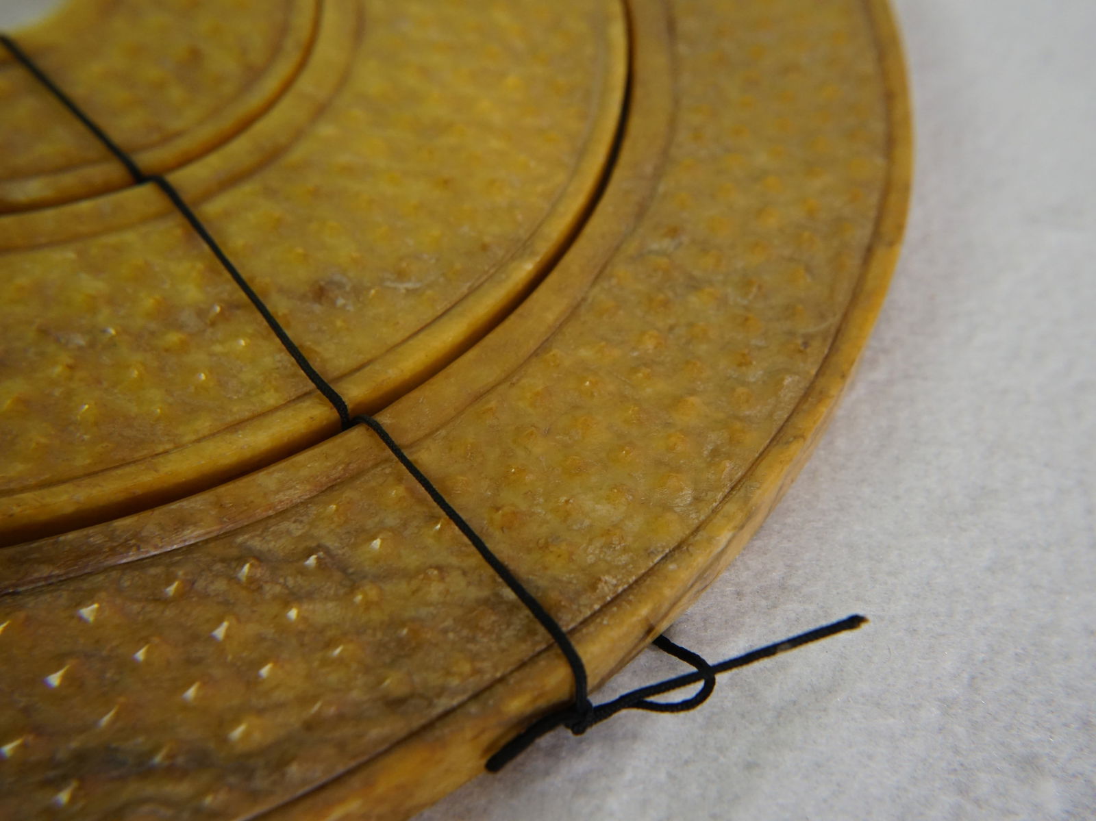 Large Chinese Ancient Jade Ring Bi Disc - 15