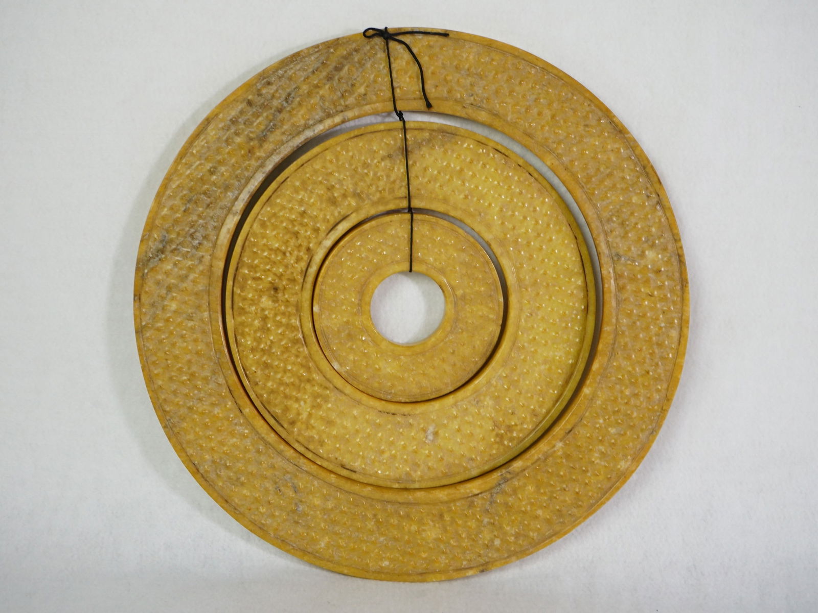 Large Chinese Ancient Jade Ring Bi Disc: Approximate size:in Shipping: We offer in-house shipping services for most small items. This means that we will take care of packing and shipping the items directly to you. For larger or specialized i