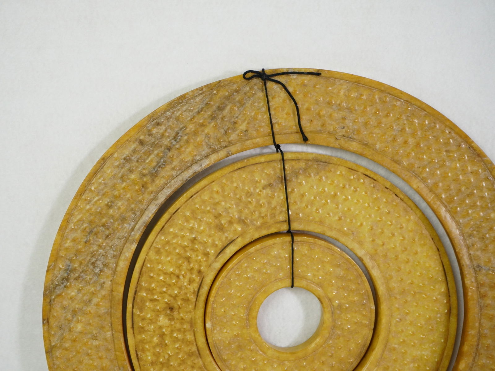 Large Chinese Ancient Jade Ring Bi Disc - 2