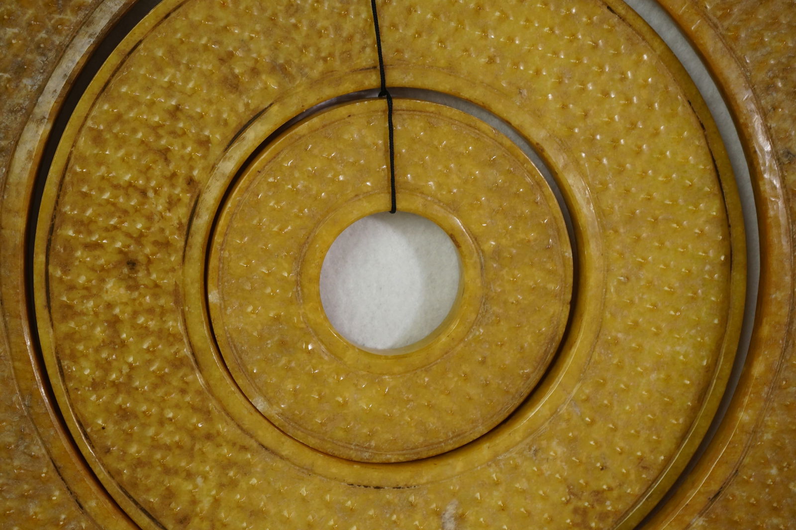 Large Chinese Ancient Jade Ring Bi Disc - 4