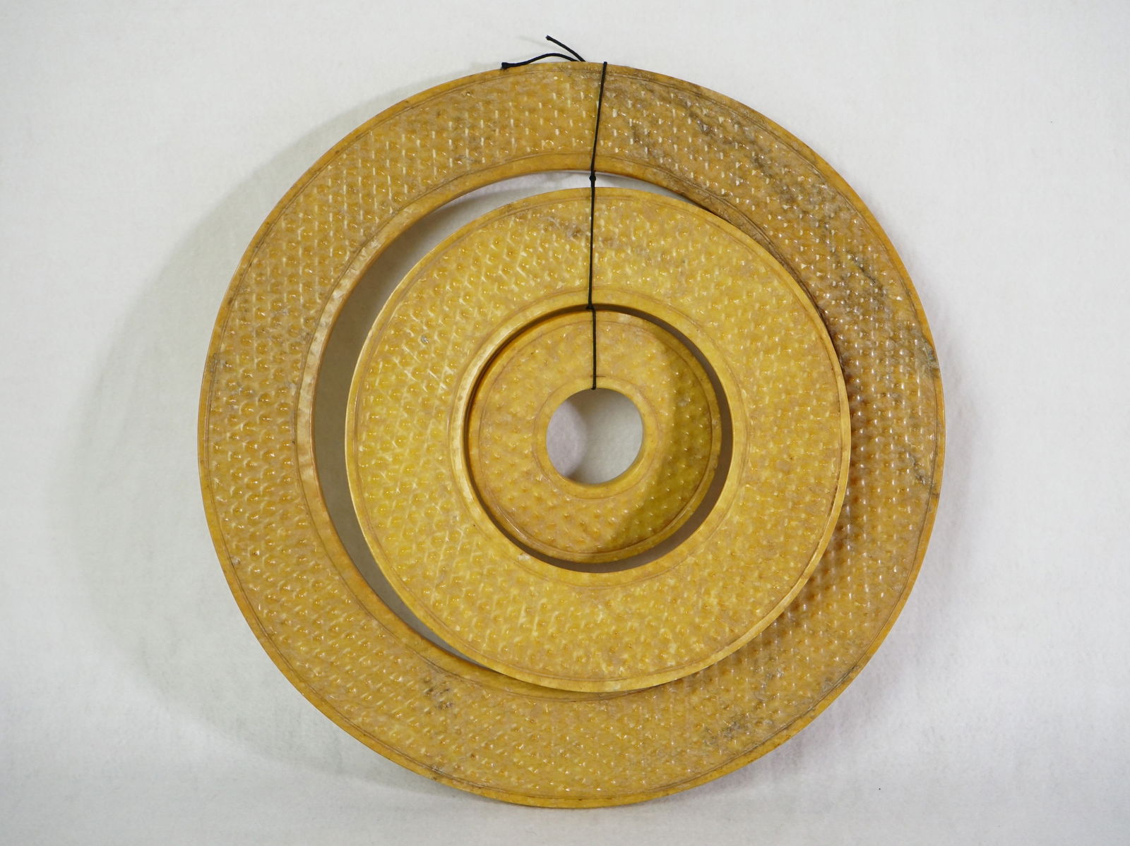 Large Chinese Ancient Jade Ring Bi Disc - 5