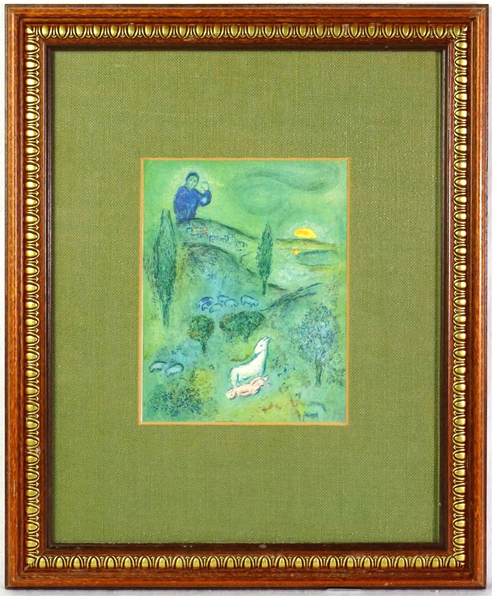 Marc Chagall Framed Lithograph Lamon Discovers Daphnis (1 of 5)