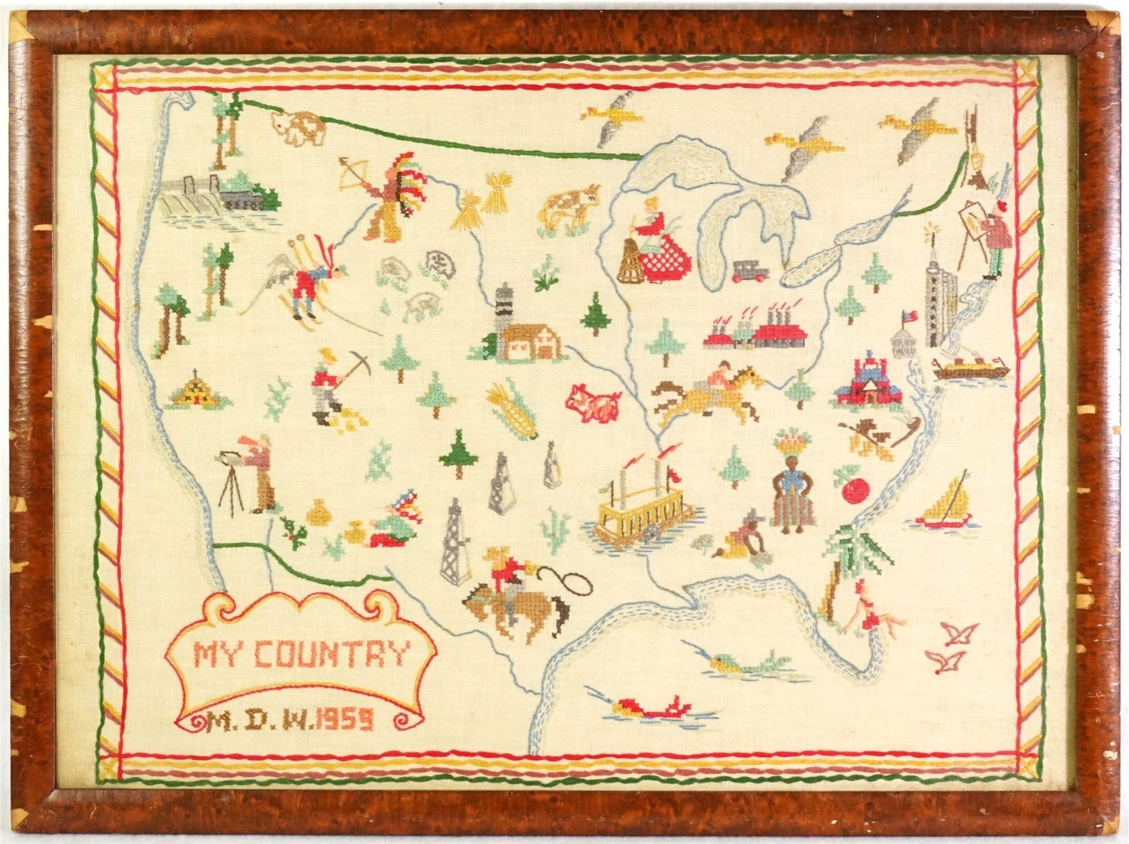 My Country Needlepointhand Embroidery and Cross Stitch(1959) (1 of 7)
