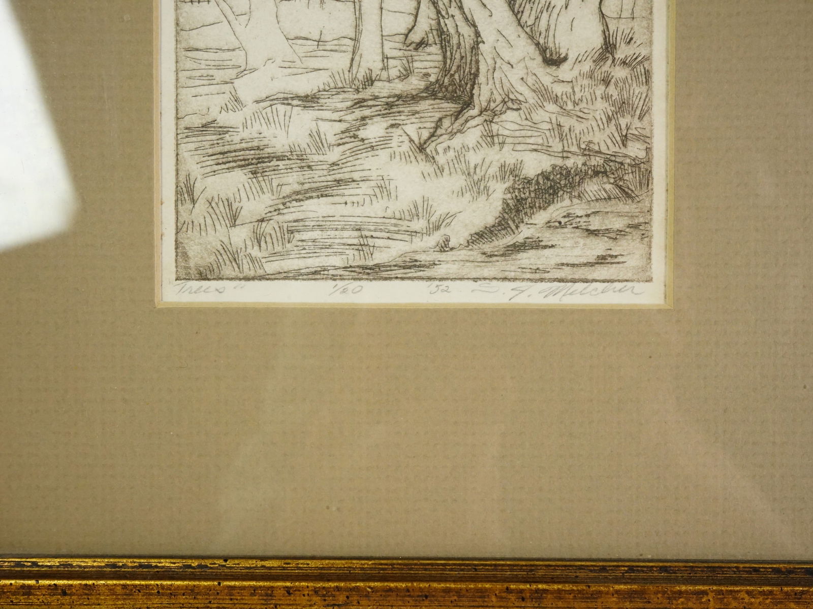 Two Black and White Etching - 5