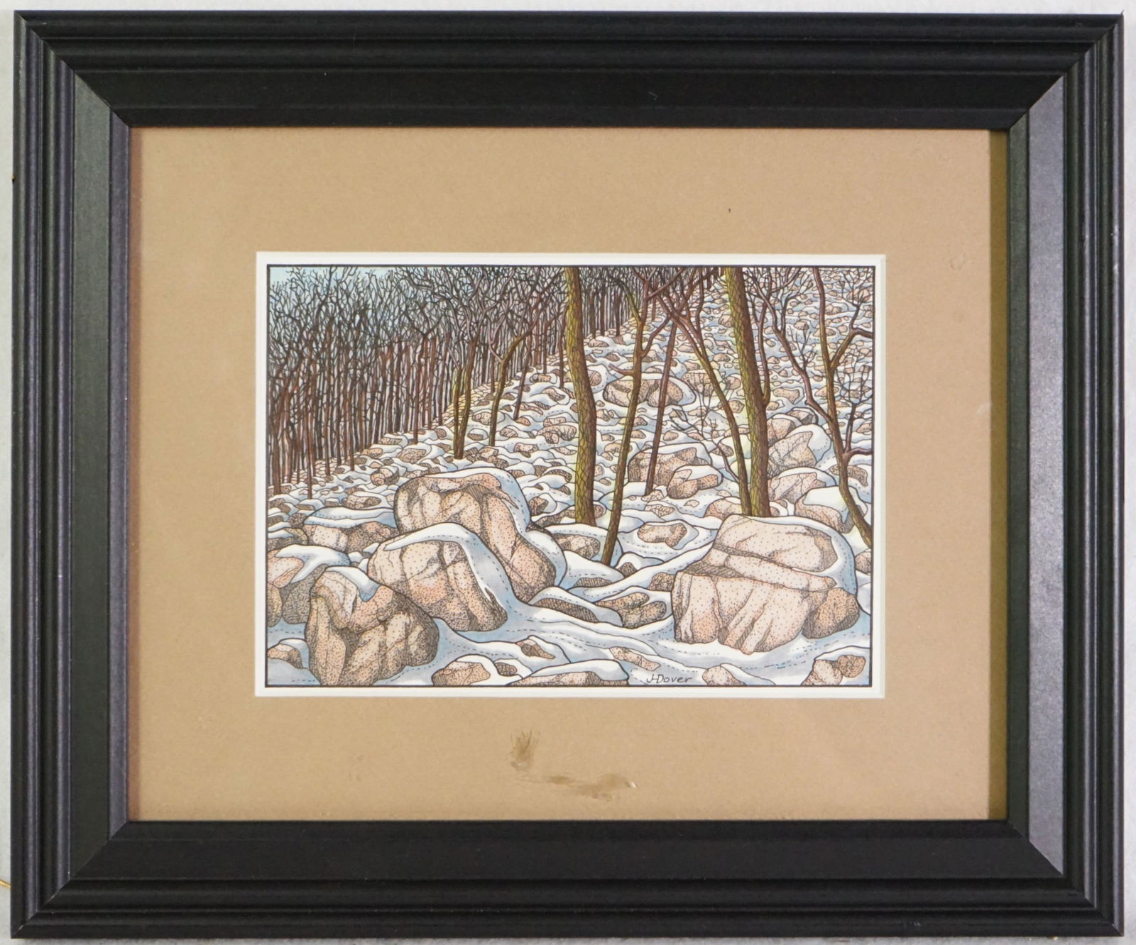 Jim Dover, Boulder Field Bear Mtn, Pen and Ink (1 of 3)