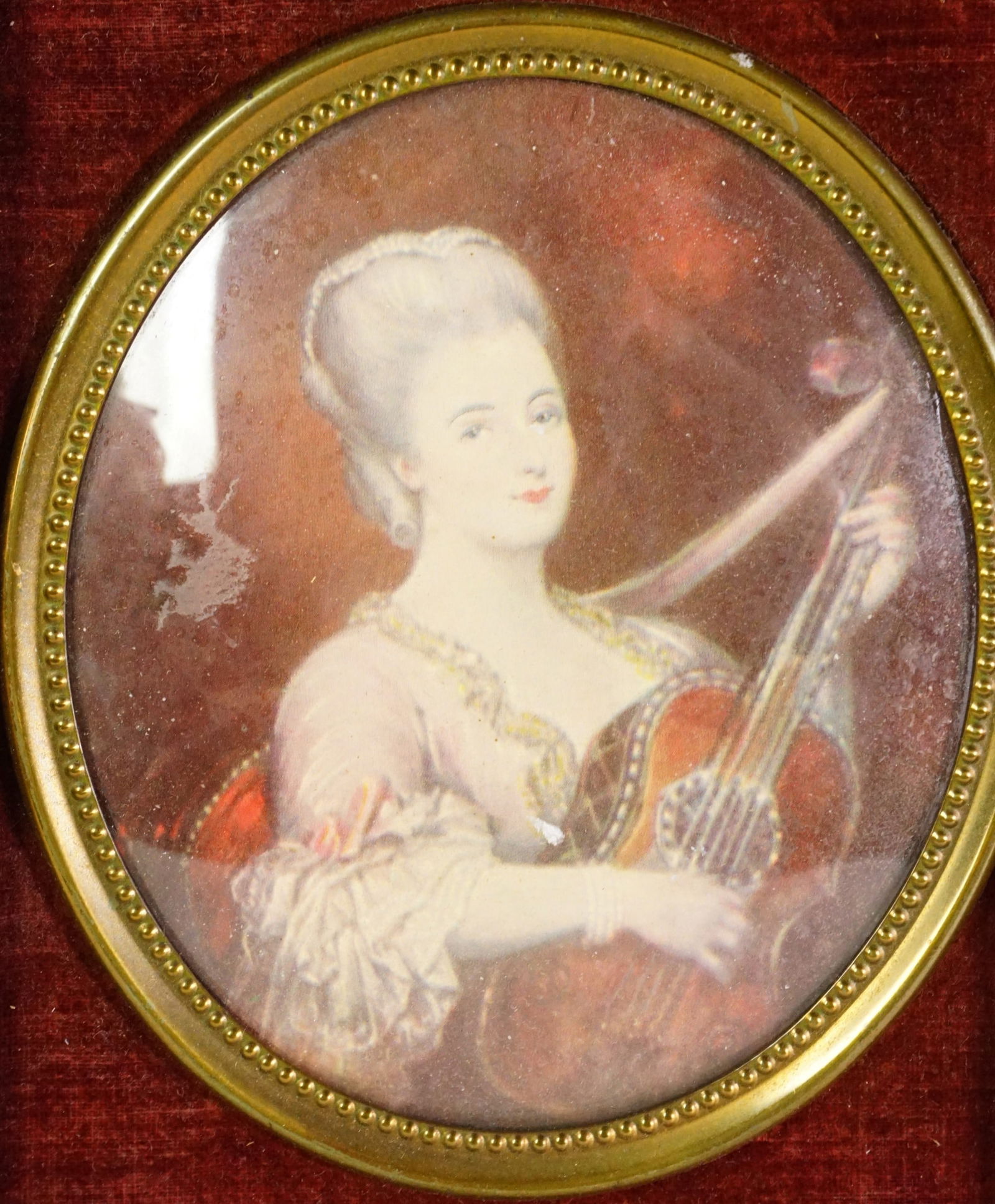 Three Miniature Portraits Framed - 3