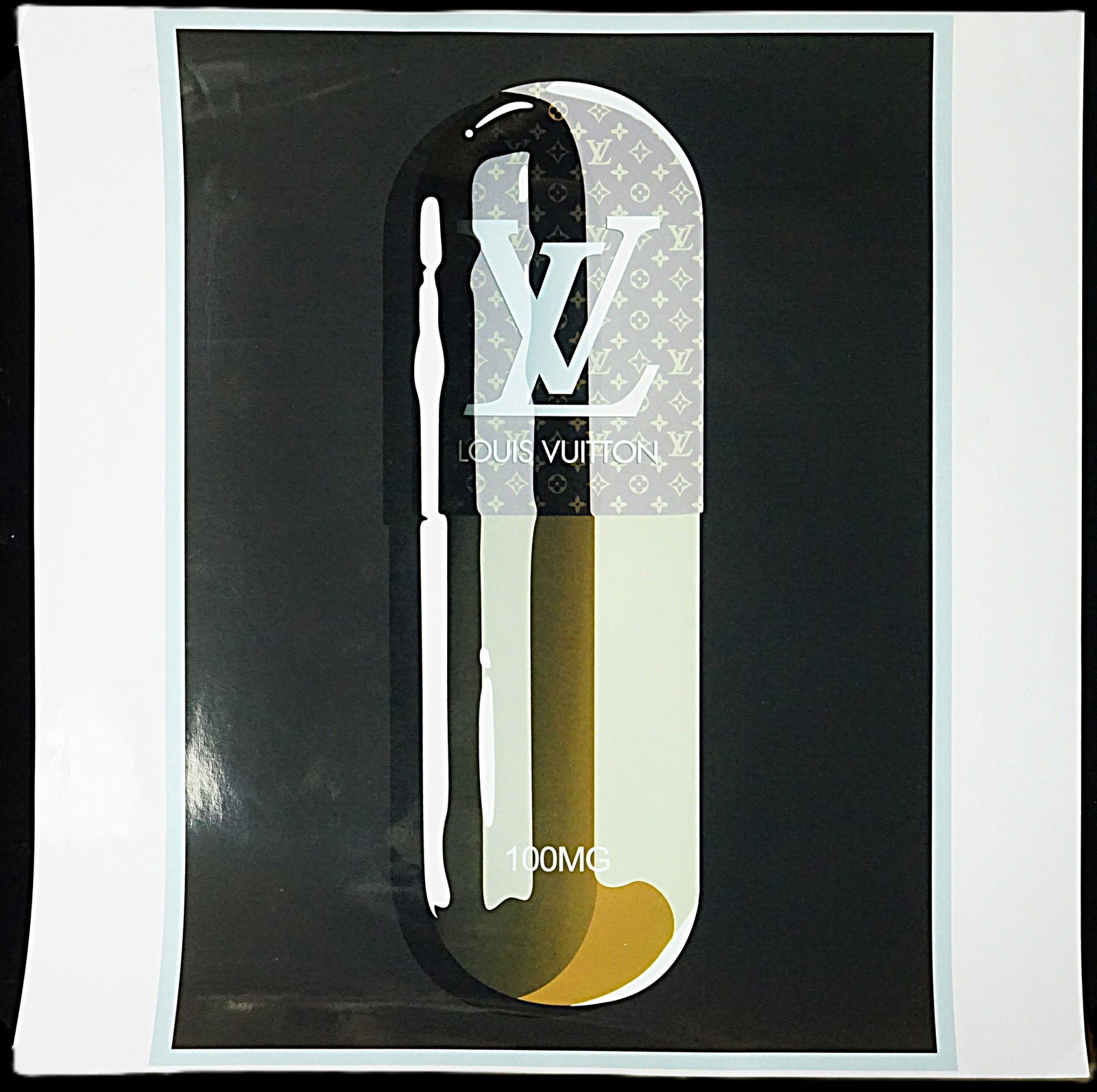Louis Vuitton Pill Colors on Fine Art Paper: Approximate size:24x24 in Shipping: We offer in-house shipping services for most small items. This means that we will take care of packing and shipping the items directly to you. For larger or special
