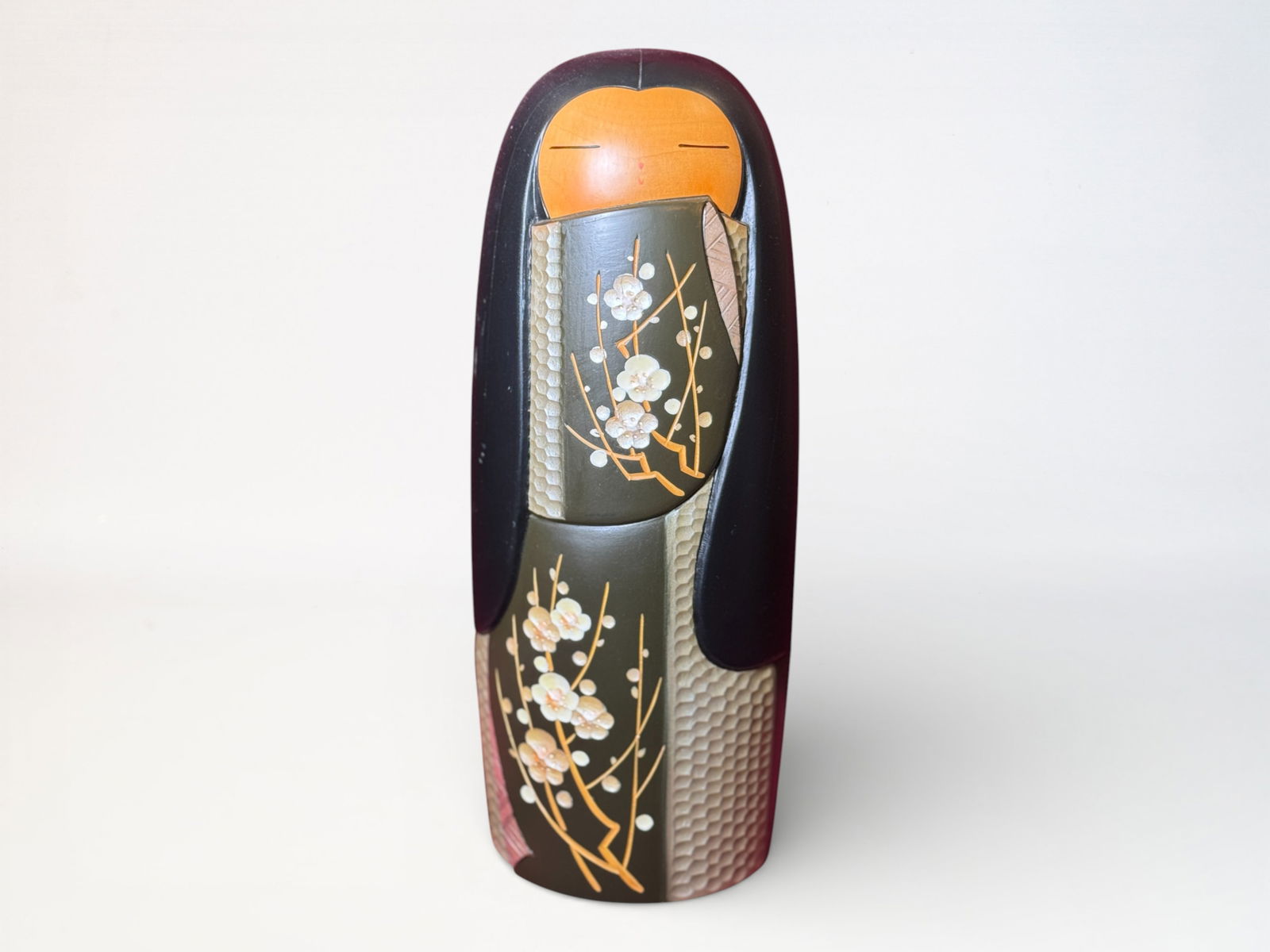 Japanese Carved Wood Doll Signed: Signed japanese wood doll with name plaque, 13.5"ht Shipping: We offer in-house shipping services for most small items. This means that we will take care of packing and shipping the items directly to