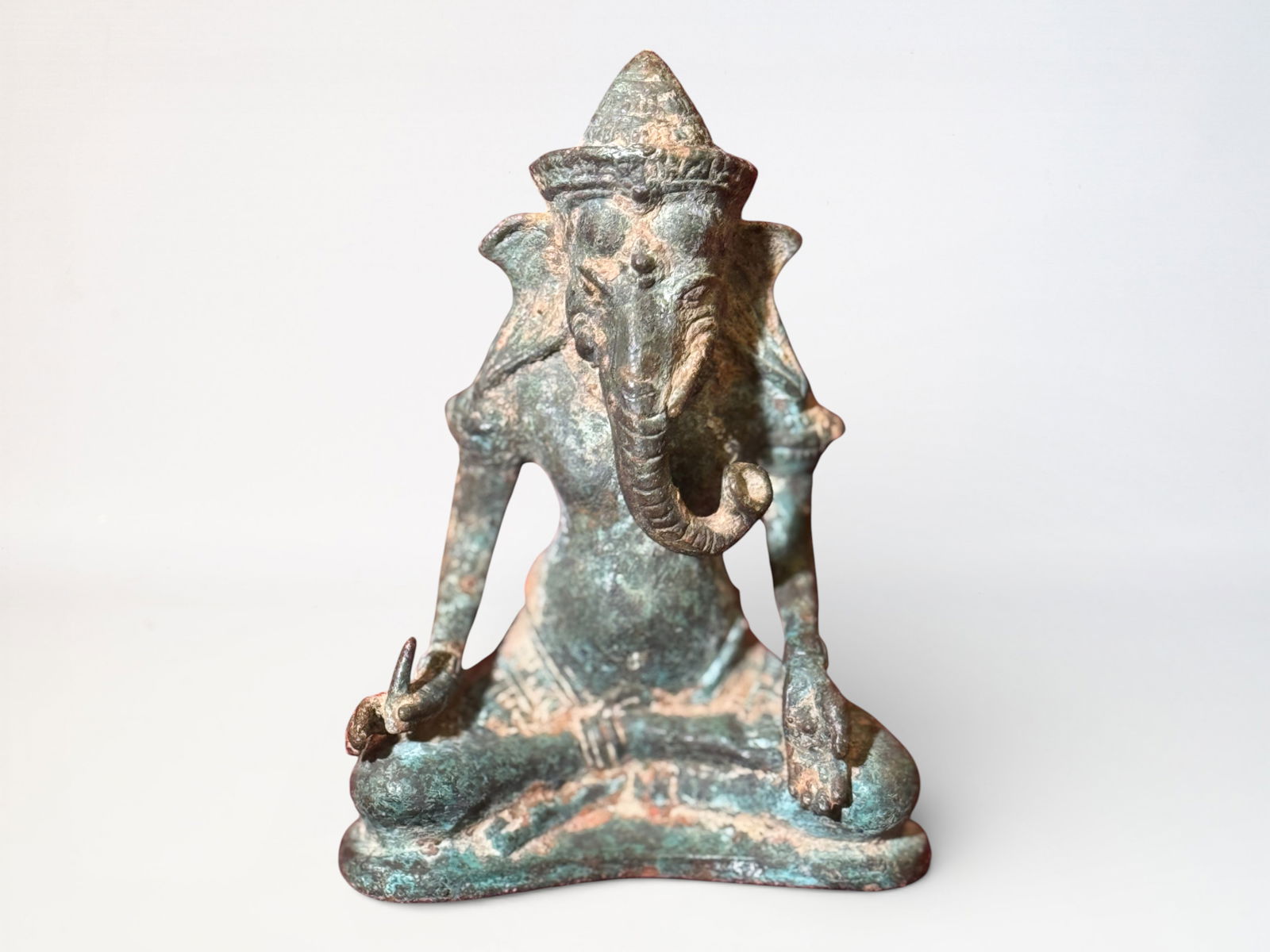 Antique Khmer Brozne Ganesh (1 of 10)