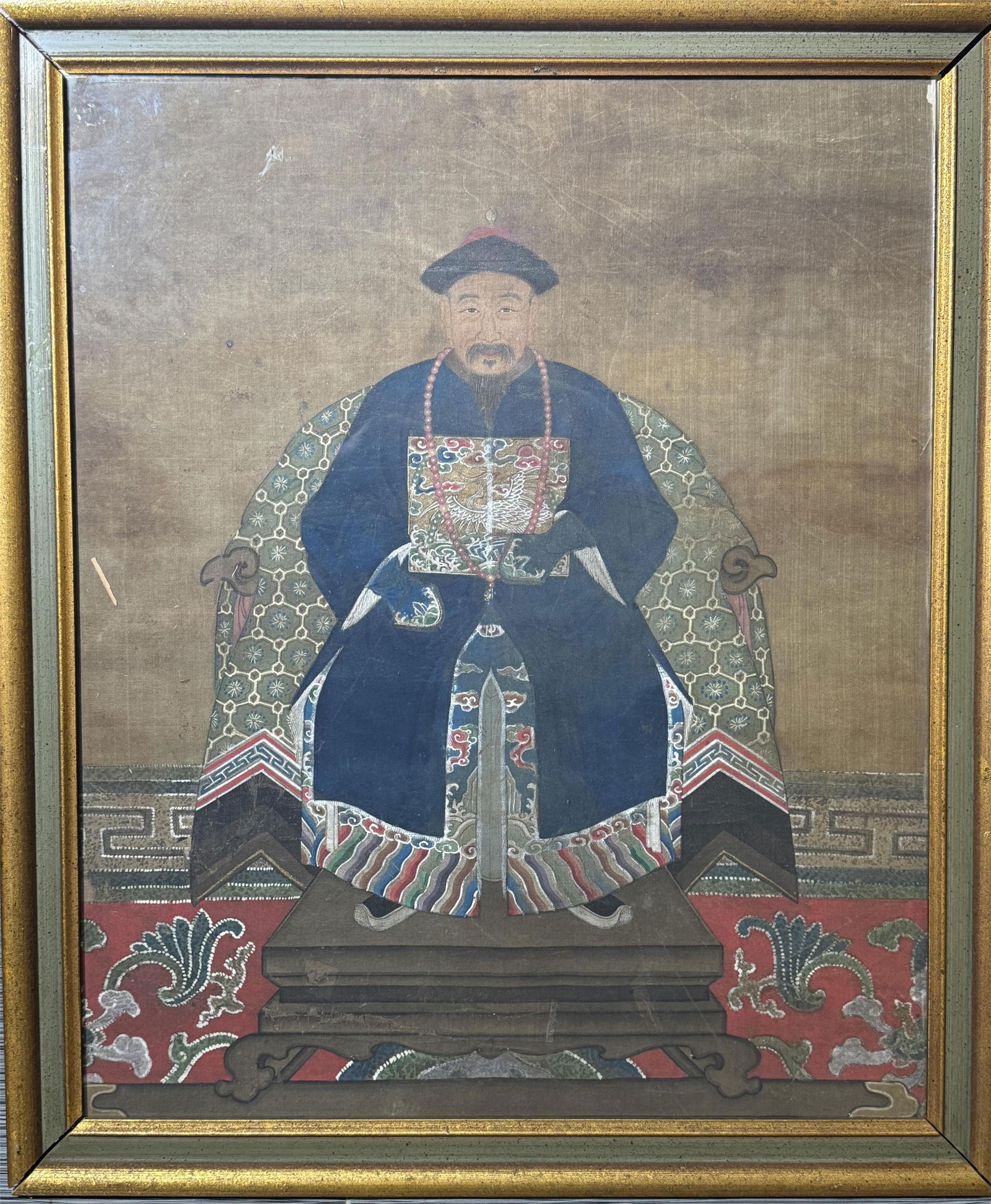 Chinese Ancester Painting of A Court officer (1 of 5)