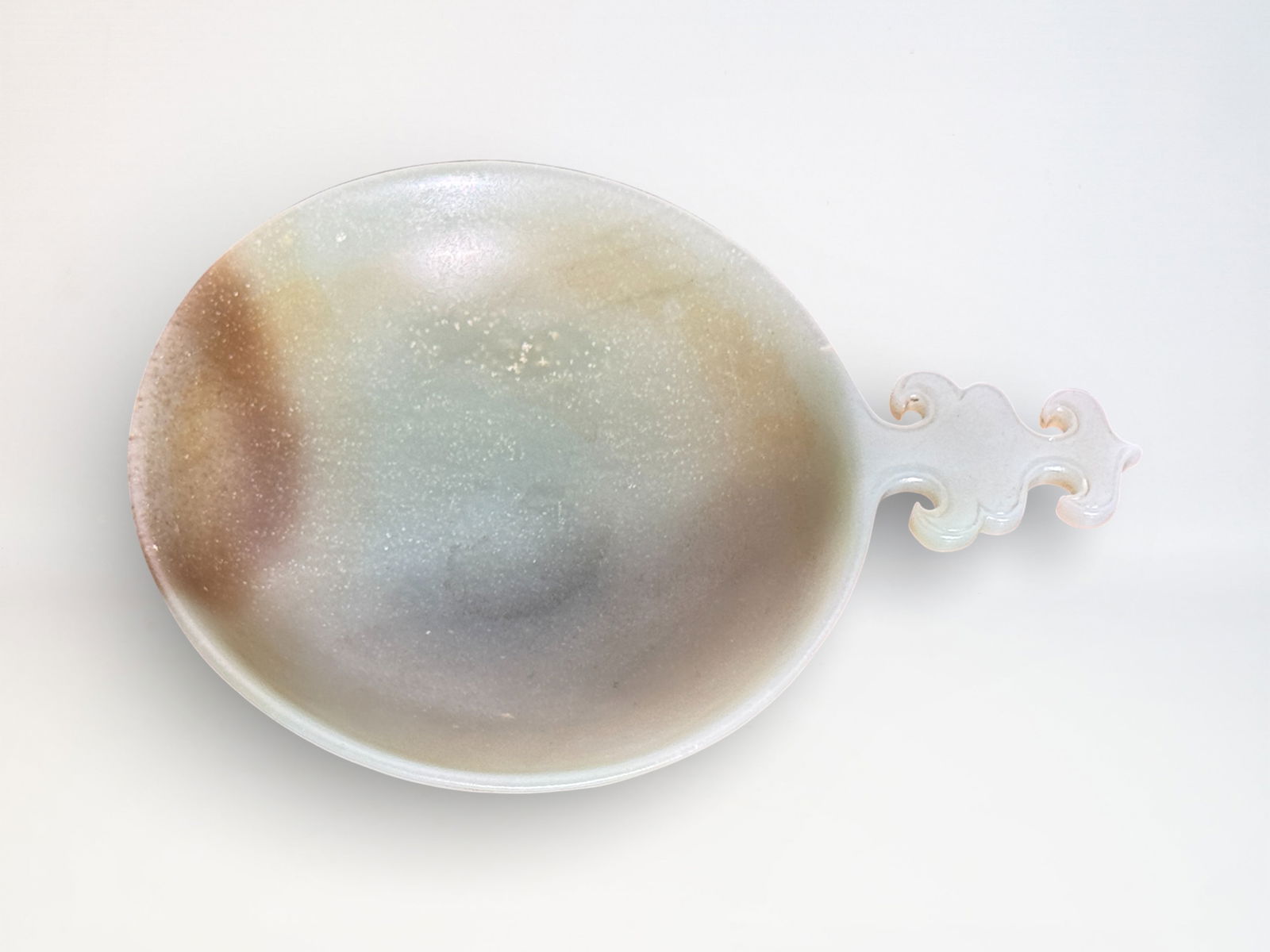 Chinese Carved Moghul Jade Cup on Stand (1 of 10)