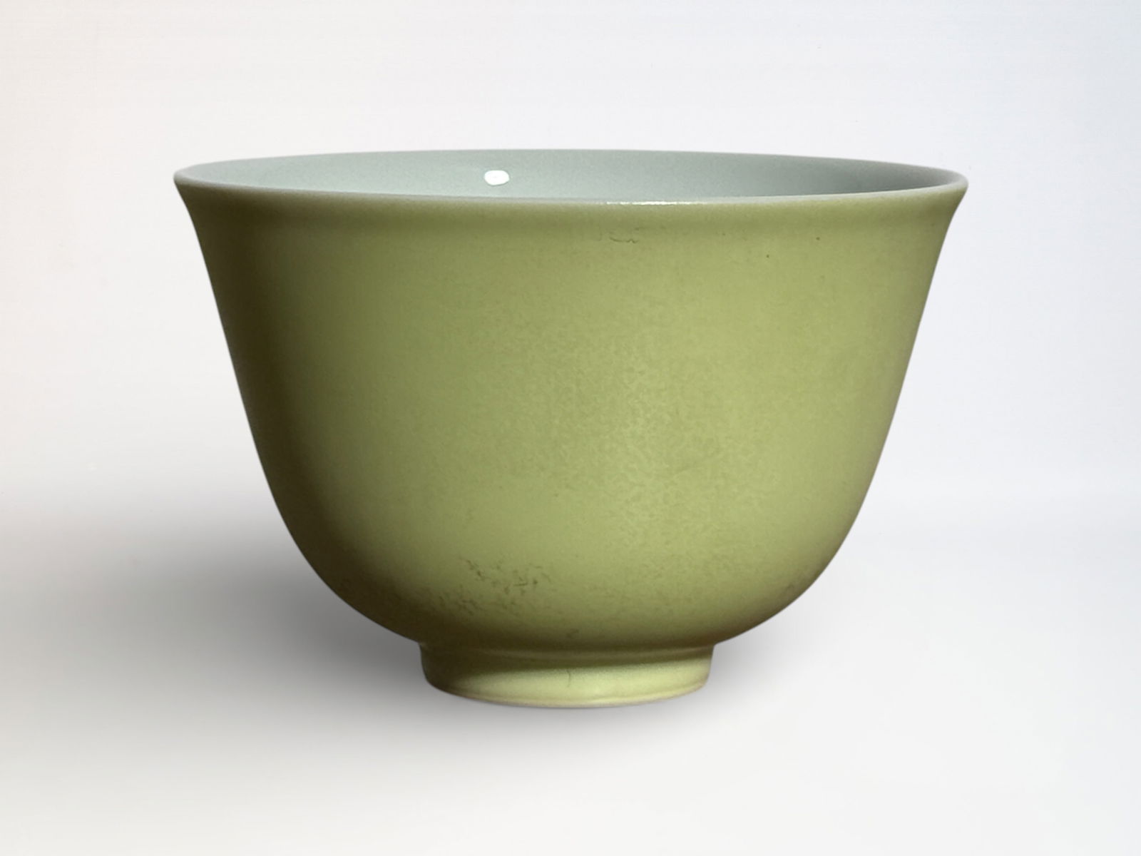 Chinese Lemon Yellow Glazed Cup With Mark: Chinese monochrome porcelain wine cup with lemon yellow glaze, 2.75"dia Shipping: We offer in-house shipping services for most small items. This means that we will take care of packing and shipping th