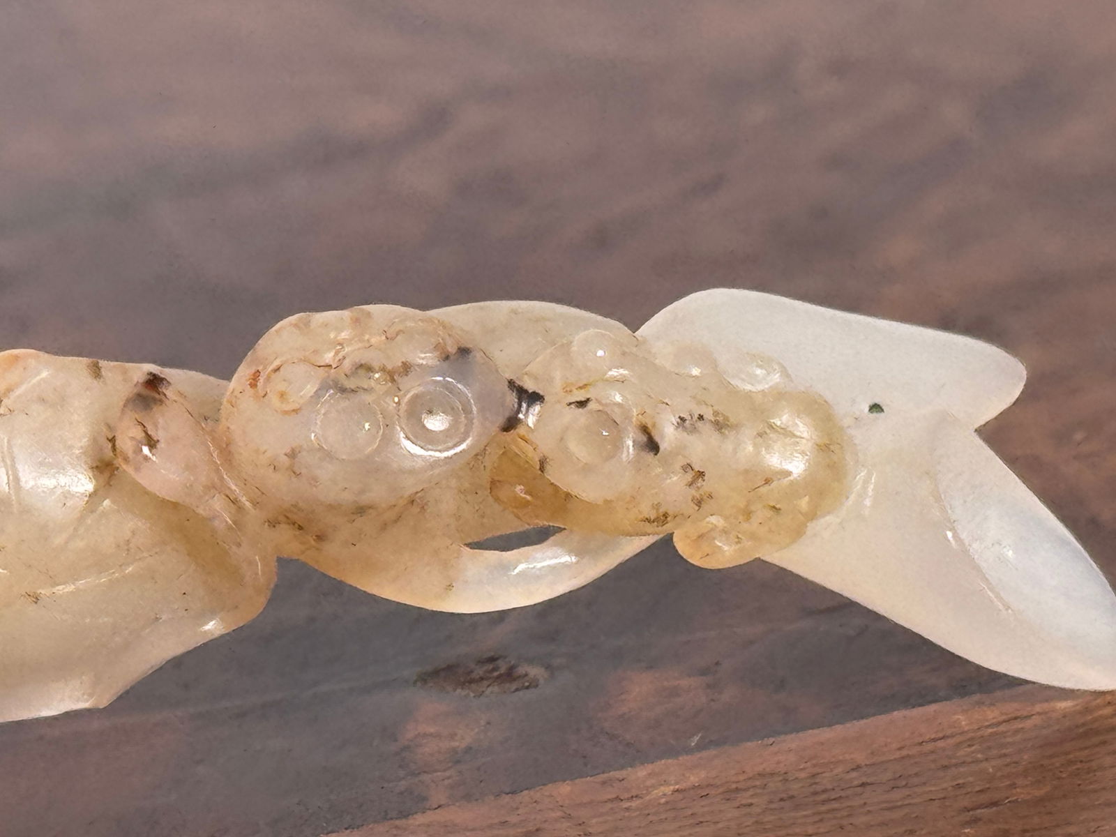 Chinese Jade Lotus Root With Frog - 6