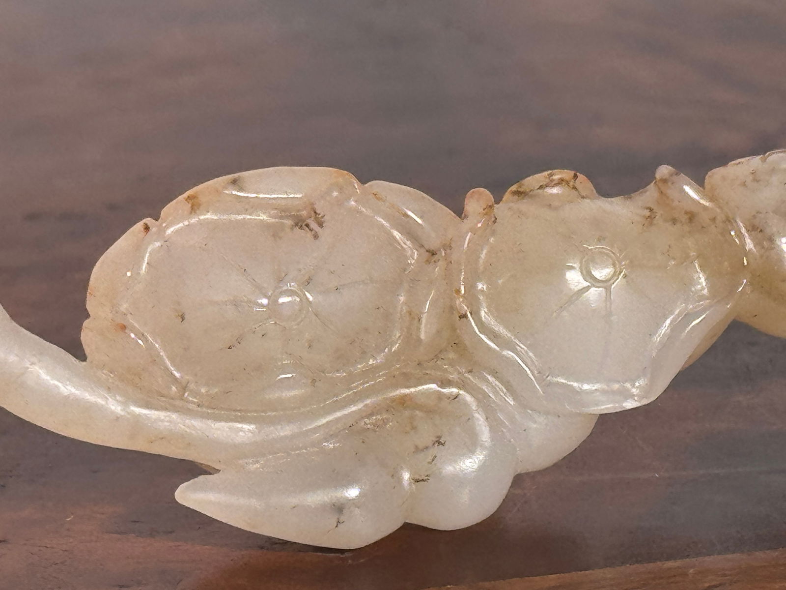 Chinese Jade Lotus Root With Frog - 7