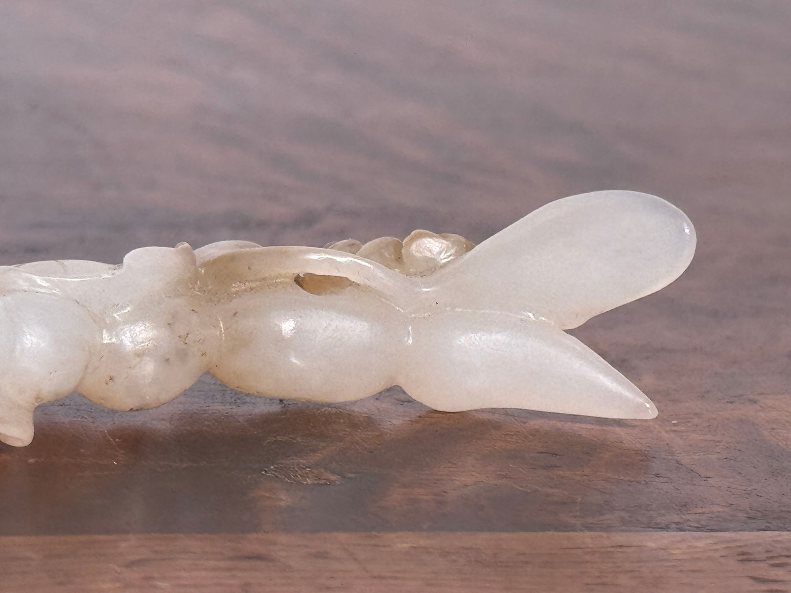 Chinese Jade Lotus Root With Frog - 9