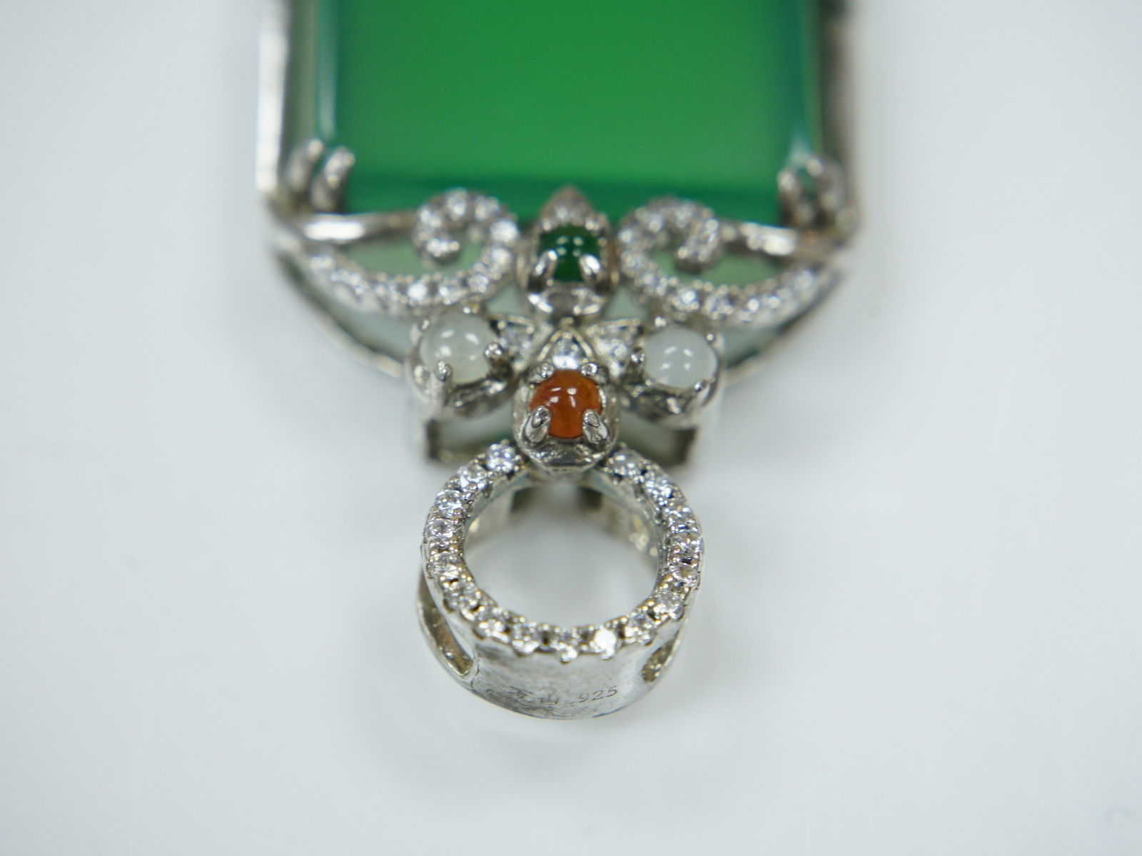 A Jadeite Square Pendant - 5