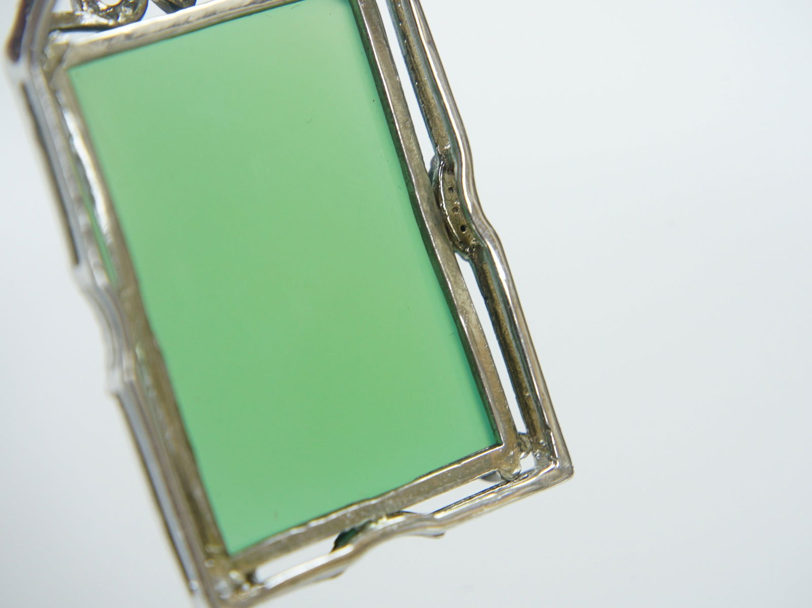 A Jadeite Square Pendant - 7