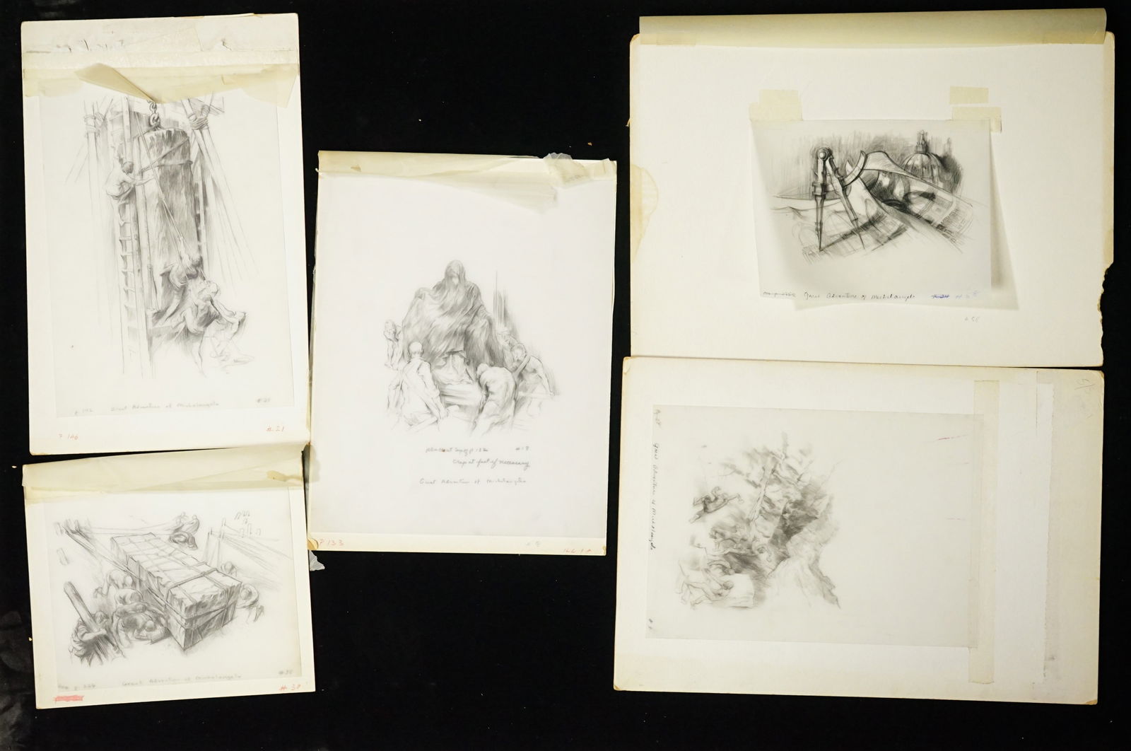 Joseph Cellini, Hungarian-American (1924-1988) Pencil Drawings: Approximate size:largest 14x10 in Shipping: We offer in-house shipping services for most small items. This means that we will take care of packing and shipping the items directly to you. For larger or
