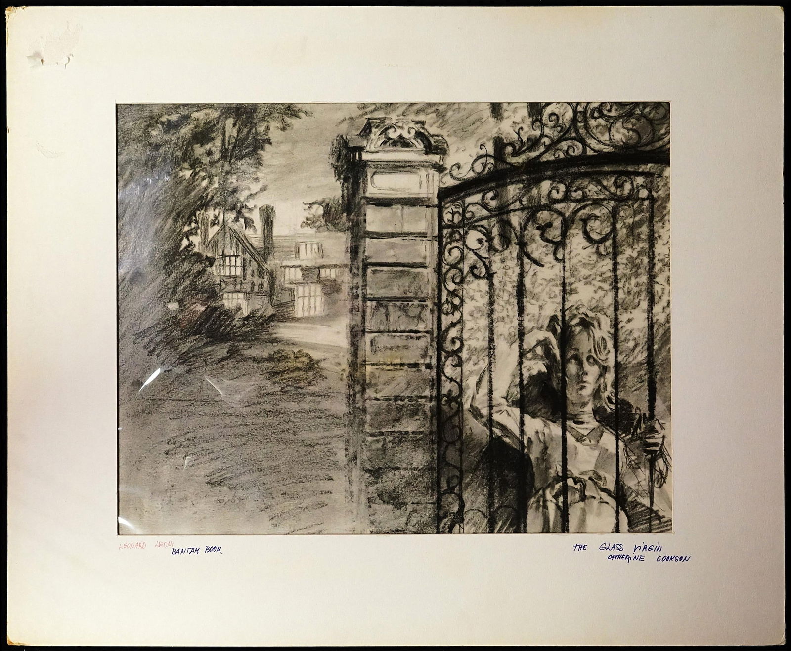 Joseph Cellini, Hungarian-American (1924-1988) "The Glass Virgin": Approximate size:20x24 in/image 17x13.5 in Shipping: We offer in-house shipping services for most small items. This means that we will take care of packing and shipping the items directly to you. For