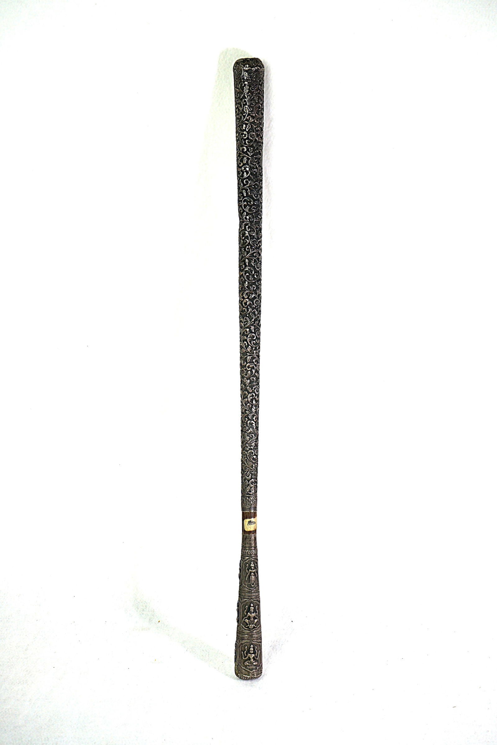 Indian Silver Decorative Cane: Approximate size: 25x1.25x1.25 in Shipping: We offer in-house shipping services for most small items. This means that we will take care of packing and shipping the items directly to you. For larger or