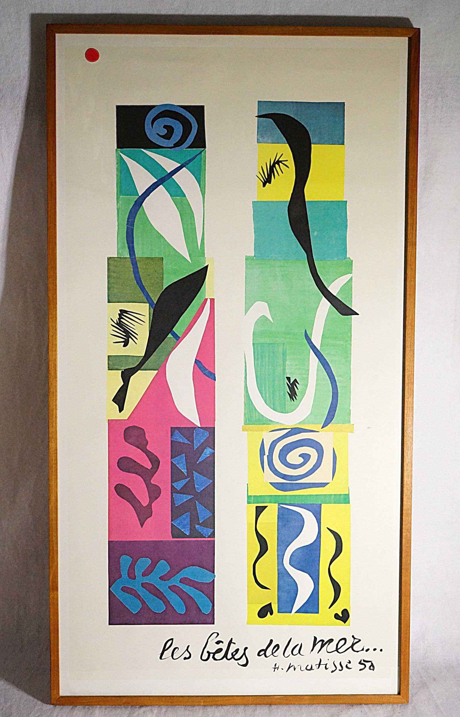 Henri Matisse Beasts of The Sea National Gallery of Art: Approximate size:38x20.5 in Shipping: We offer in-house shipping services for most small items. This means that we will take care of packing and shipping the items directly to you. For larger or speci