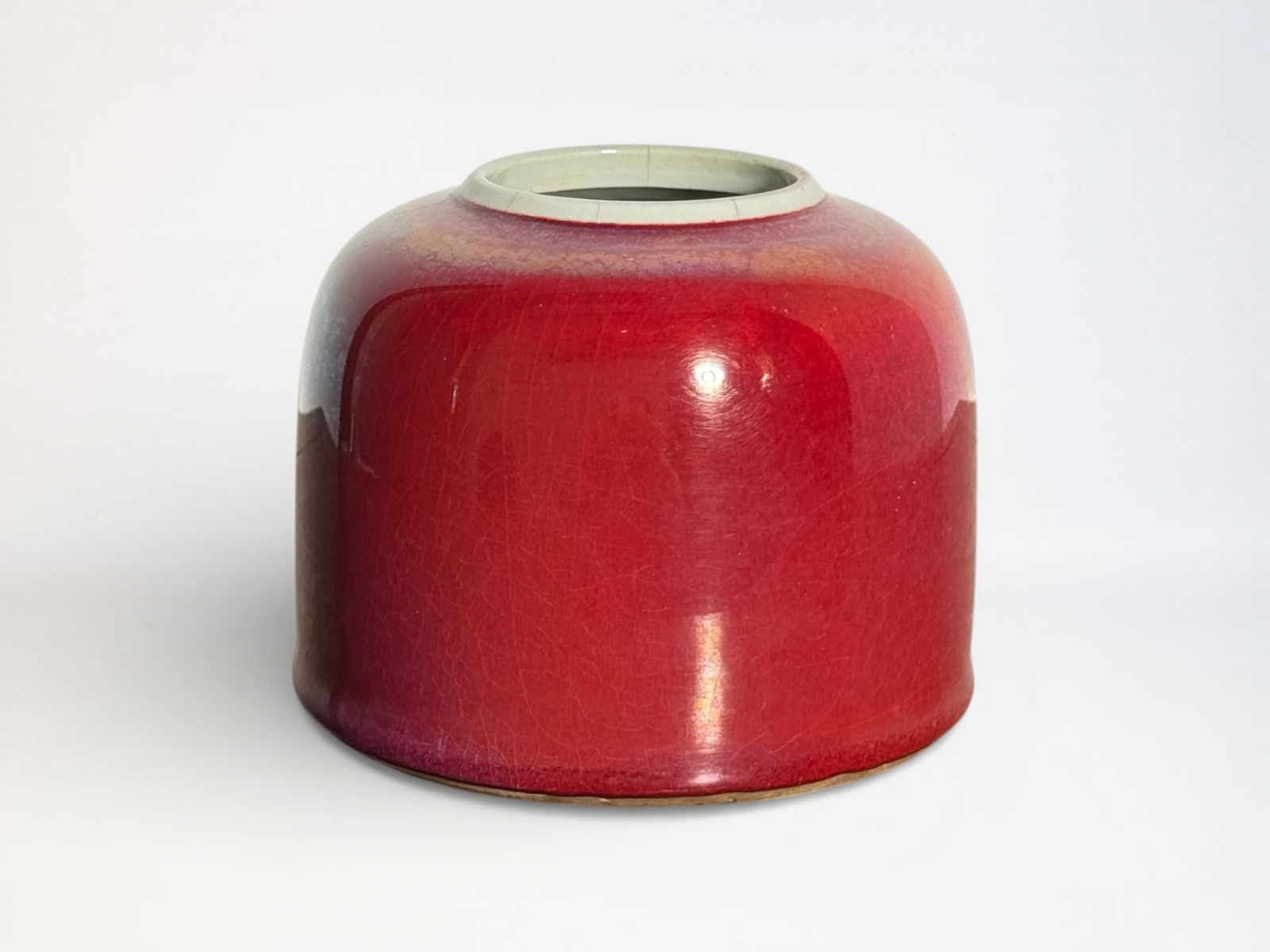 Chinese Oxblood Glazed Beehive Water Pot (1 of 12)