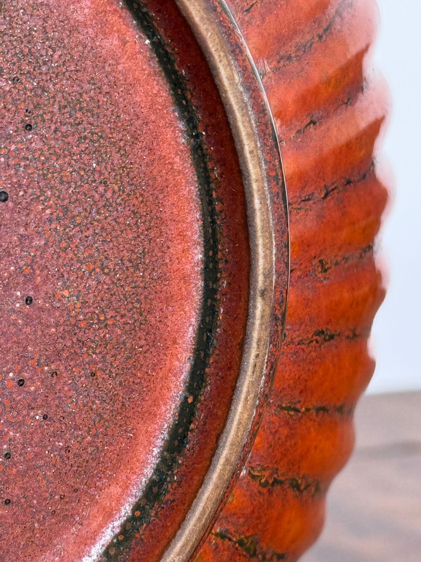 Chinese Iron Rust Glazed Dish - 12