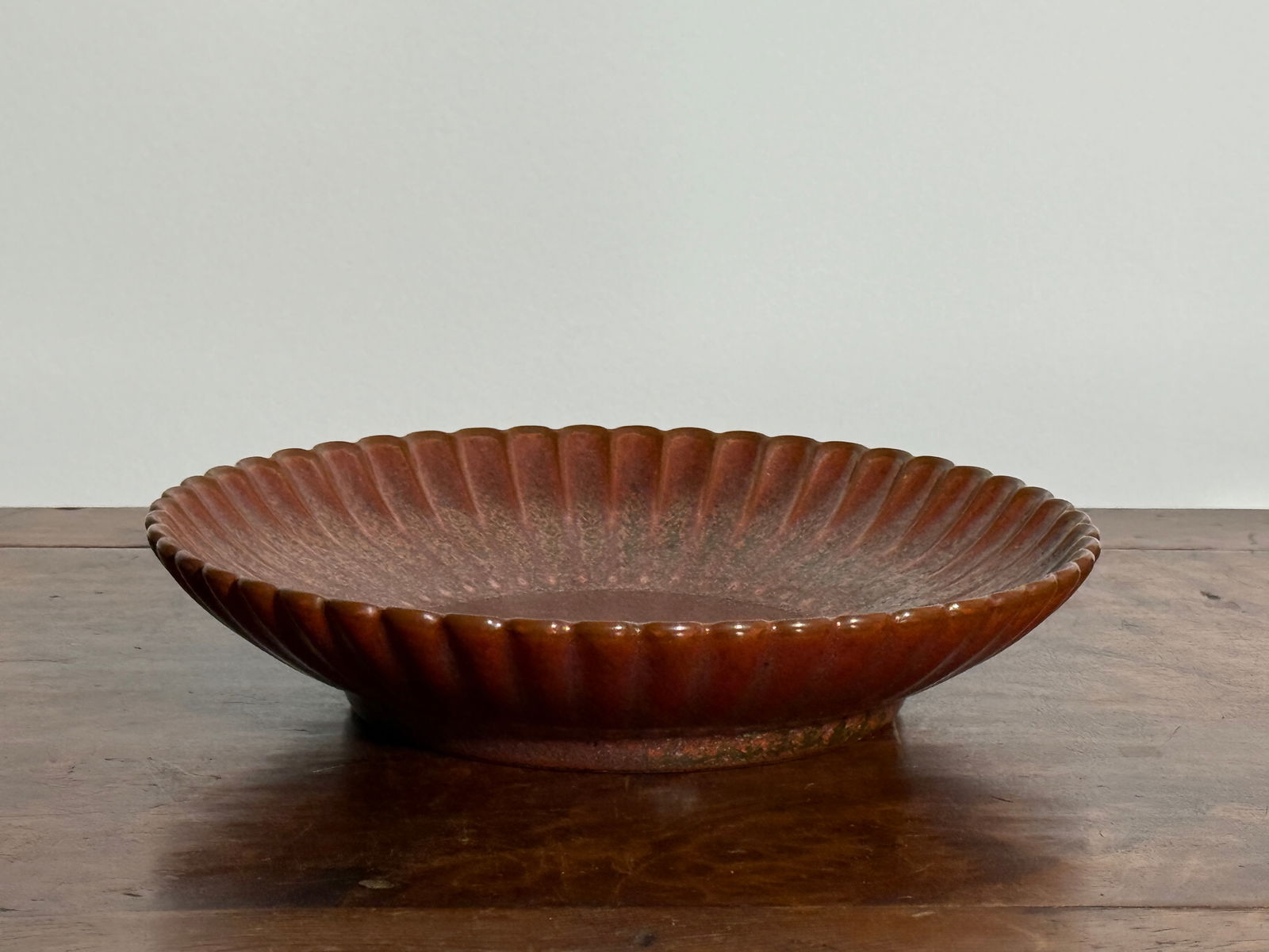 Chinese Iron Rust Glazed Dish - 14